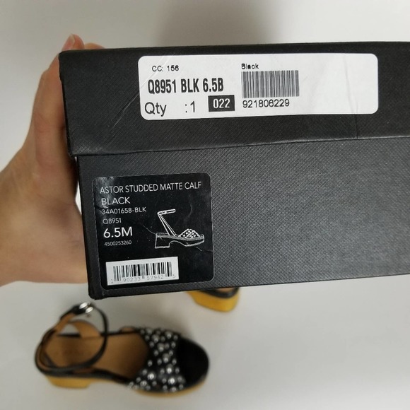 Coach Astor studded black sandal clogs - Picture 9 of 9